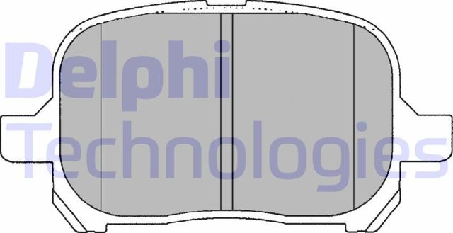 Тормозные колодки Delphi (Low-Metallic). Артикул LP1144