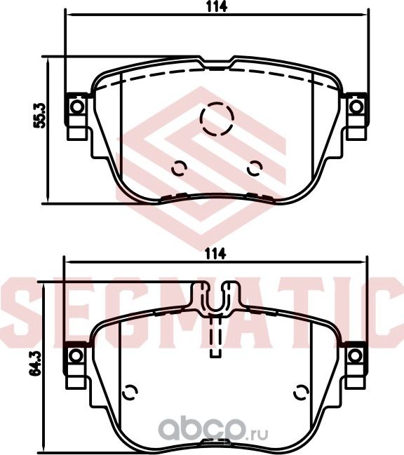 Колодка торм диск зад (Segmatic). Артикул SGBP2769