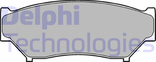 Тормозные колодки Delphi (Low-Metallic). Артикул LP967