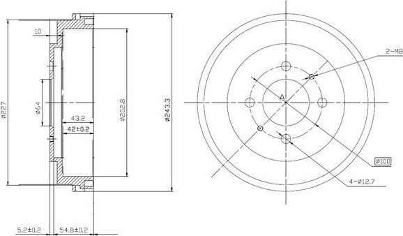 Тормозной барабан Patron. Артикул PDR1720