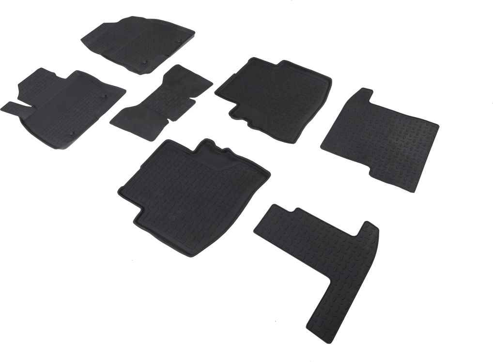 Коврики резиновые Seintex с высоким бортиком для салона Mazda CX-9 II 2017-2026. Артикул 89265