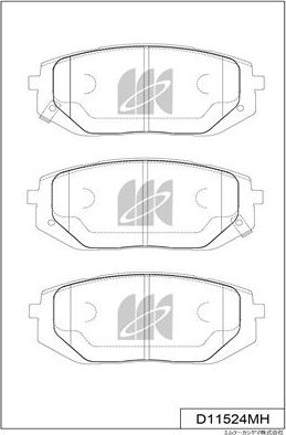 Тормозные колодки MK Kashiyama. Артикул D11524MH