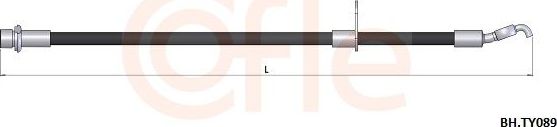 Тормозной шланг Cofle. Артикул 92.BH.TY089