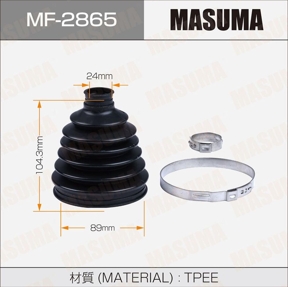 Пыльник шруса (комплект) Masuma. Артикул MF-2865