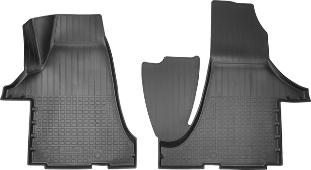 Коврики Норпласт 3D (передняя пара) для салона Volkswagen Multivan T6 2015-2020. Артикул NPA11-C95-810-3