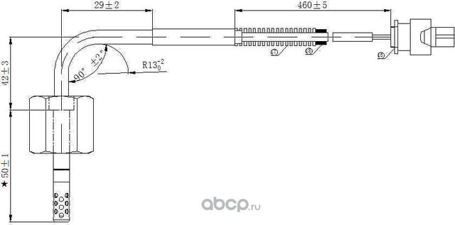 Датчик температуры выхлопных газов MERCEDES-BENZ CL500  ML350 500  R 320  S 350   S 430  S 500  SLK  (Magtechnic). Артикул mag0166og