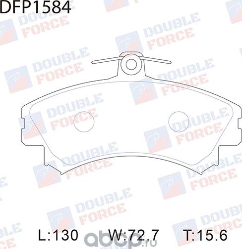 Колодки тормозные дисковые Double Force. Артикул DFP1584