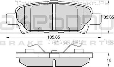 Тормозные колодки Akebono Standard. Артикул AN-651WK