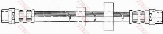 Тормозной шланг TRW передний правый/левый для Volkswagen Transporter T4 1990-2003. Артикул PHA343