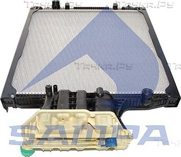 Радиатор охлаждения двигателя Sampa для MAN TGA 2000-2026. Артикул 023.035