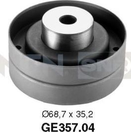 Направляющий (ведущий) ролик ремня ГРМ NTN / SNR. Артикул GE357.04