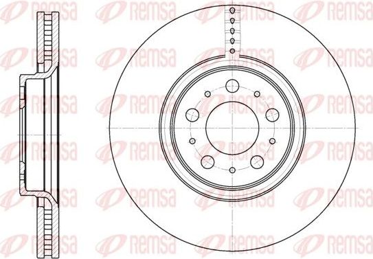 Тормозной диск Remsa. Артикул 6866.10