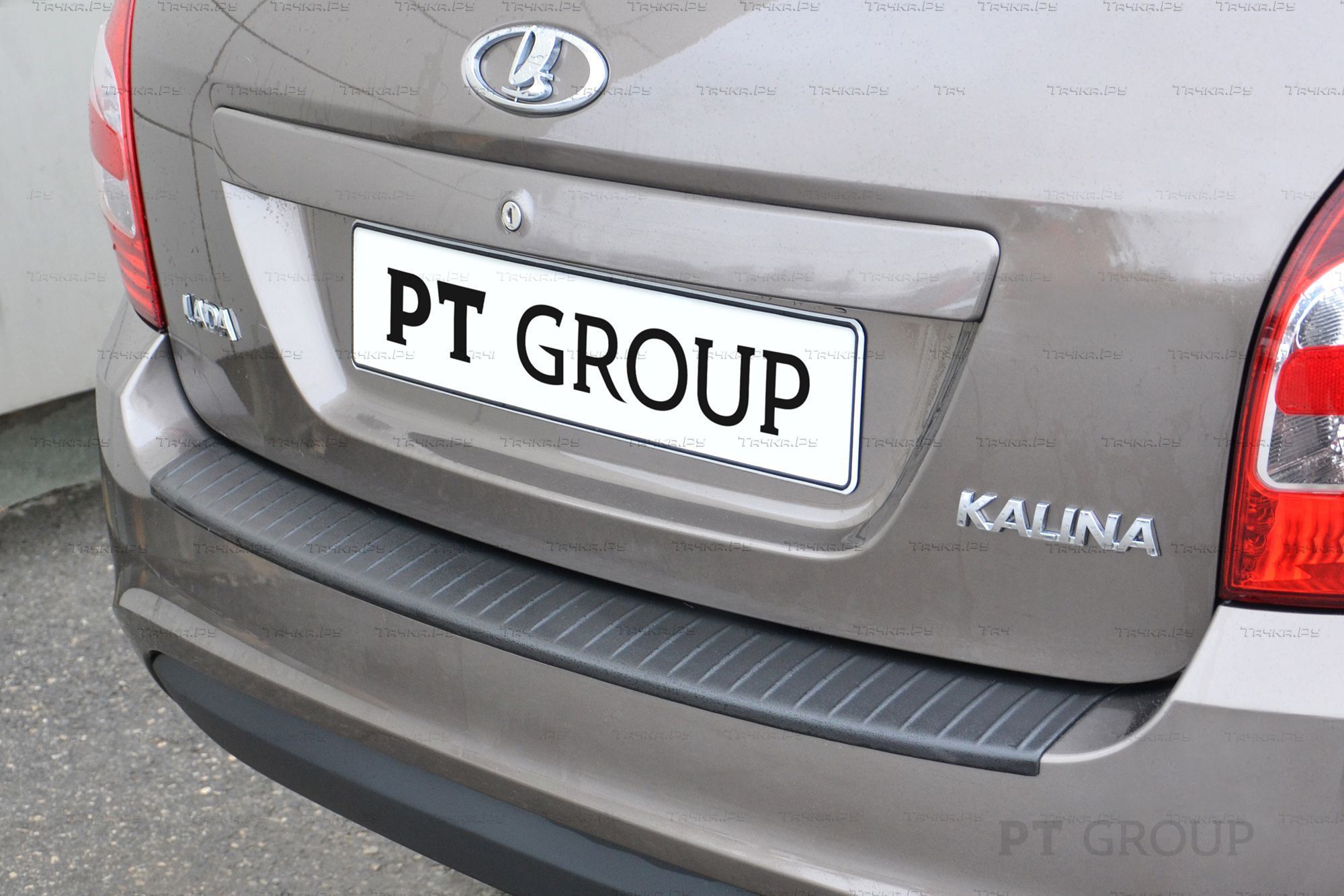 Накладка PT Group на задний бампер (ABS) для Lada Granta I рестайлинг универсал 2018-2026. Артикул 01170207