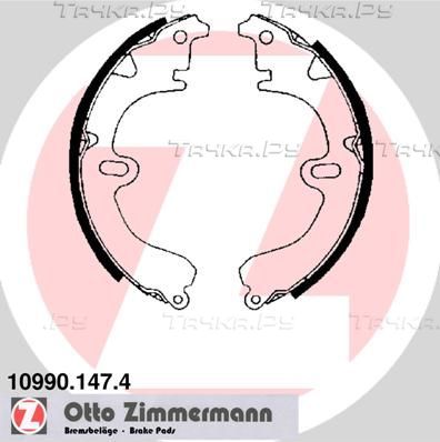 Тормозные колодки Zimmermann задние для Toyota Corolla E90 1987-1992. Артикул 10990.147.4