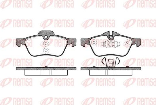 Тормозные колодки Remsa. Артикул 0864.00