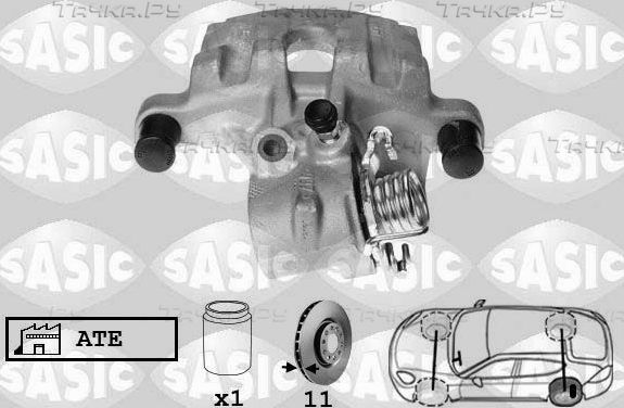 Тормозной суппорт Sasic задний левый для Renault Laguna II 2001-2007. Артикул 6504018