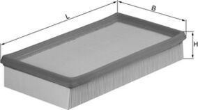 Воздушный фильтр Mahle для Suzuki Samurai 1998-2004. Артикул LX 993