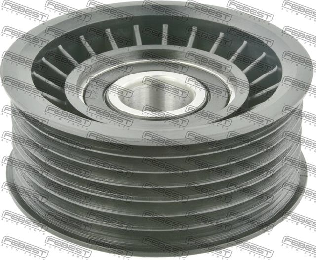 Натяжной ролик (натяжитель) приводного поликлинового ремня Febest. Артикул 1787-Q7