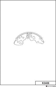 Тормозные колодки MK Kashiyama. Артикул K3426