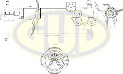 Амортизатор G.U.D.. Артикул GSA333308