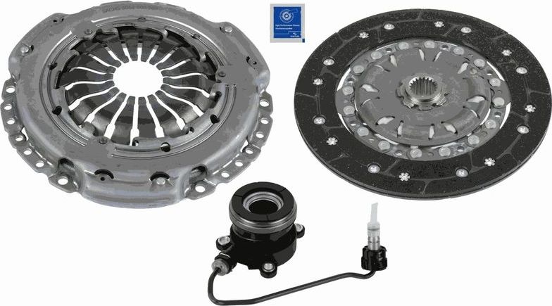 Сцепление (комплект) SACHS Kit plus CSC. Артикул 3000 990 526