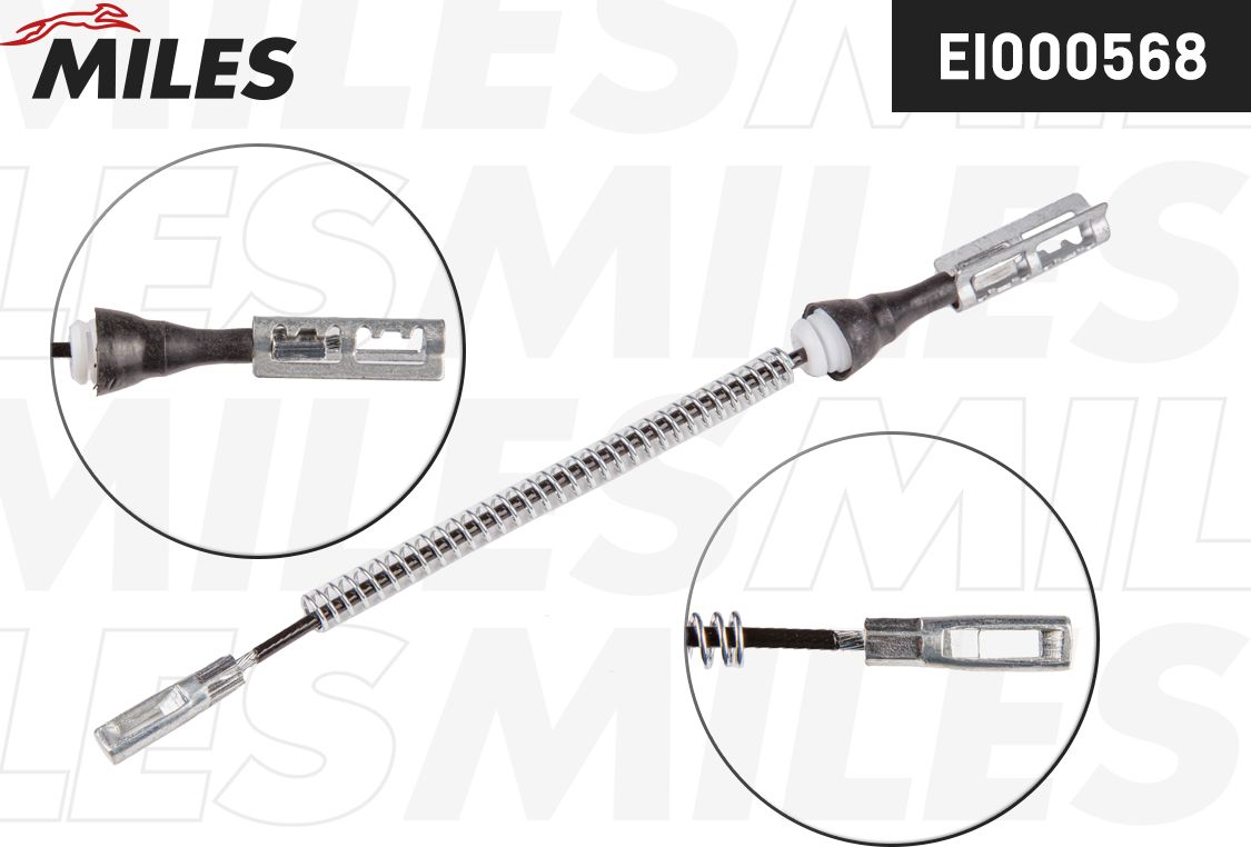 Трос ручника (тросик ручного тормоза) Miles. Артикул EI000568