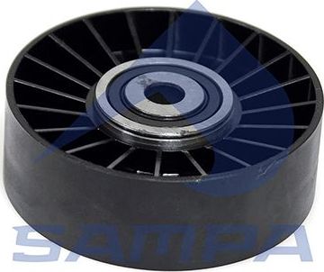 Натяжной ролик (натяжитель) приводного поликлинового ремня Sampa. Артикул 040.202