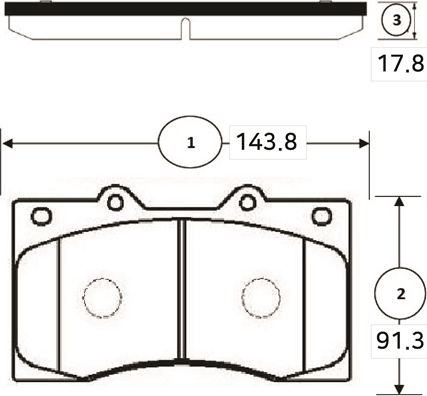 Тормозные колодки CTR. Артикул GK1357