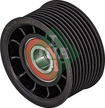 Направляющий (ведущий) ролик приводного поликлинового ремня Ina (полимерный материал). Артикул 532 1086 10