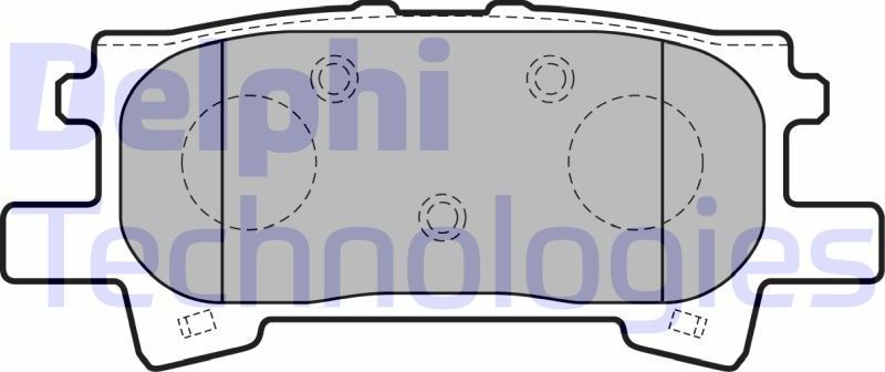 Тормозные колодки Delphi (Low-Metallic). Артикул LP1820