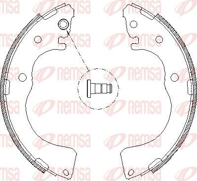 Тормозные колодки Remsa. Артикул 4171.00
