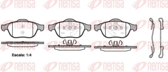 Тормозные колодки Remsa. Артикул 0843.20