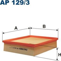 Воздушный фильтр Filtron. Артикул AP 129/3
