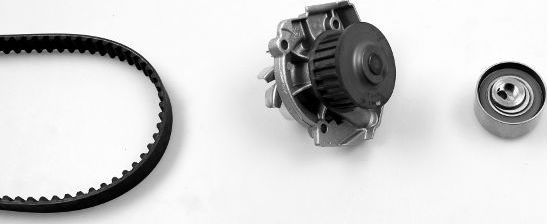 Помпа (водяной насос) с комплектом ремня ГРМ Hepu. Артикул PK10581