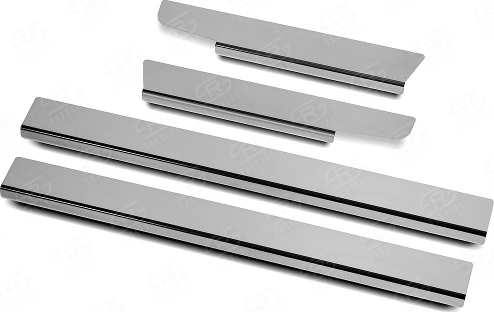 Накладка RusStal на пороги (нерж. зеркало) для Lexus ES200/250/350 2018-2026. Артикул LEXES18-01