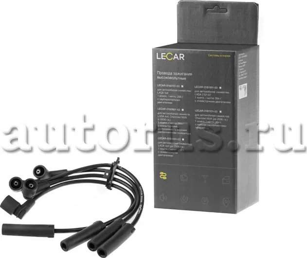 ПРОВОДА В/ВОЛЬТНЫЕ 2123 С НИЖНИМ РАСП.ГЕНЕРАТОРА НА ИНЖ.ДВ. (ДО 2006 Г (Lecar). Артикул LECAR016110103