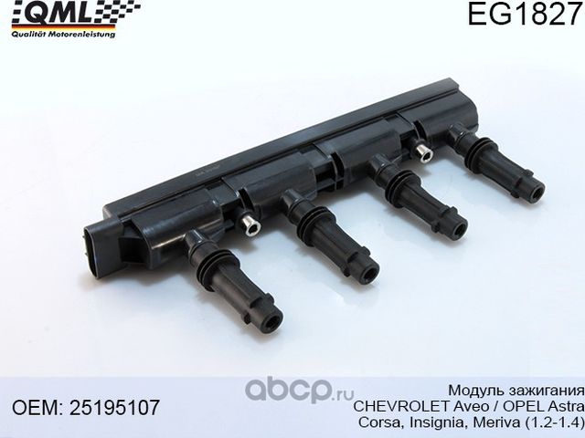 EG1827 МОДУЛЬ ЗАЖИГАНИЯ CHEVROLET AVEO, OPEL ASTRA/CORSA/INSIGNIA/MERI (QML). Артикул EG1827