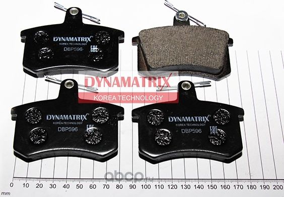комплект колодок для дисковых тормозов (Dynamatrix-Korea). Артикул DBP596