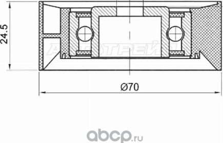 ОБВОДНОЙ РОЛИК ПРИВОДНОГО РЕМНЯ BMW 357X3X5 1 (SAT). Артикул ST532000110