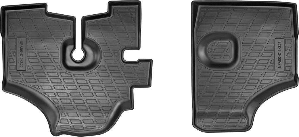 Коврики 3D Норпласт передняя пара для салона Chevrolet Damas микровэн 2014-2026. Артикул NPA00-C12-342