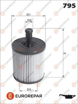 Масляный фильтр Eurorepar для Opel Antara I 2010-2017. Артикул E149200