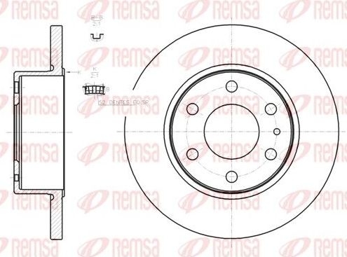 Тормозной диск Remsa задний для IVECO Daily V 2011-2014. Артикул 61274.00