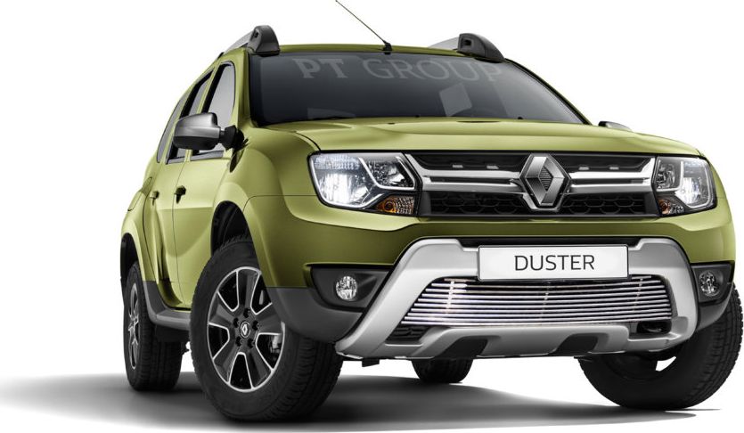 Накладка PT Group на решетку бампера d10 мм (НПС) для Renault Duster I рестайлинг 2015-2020. Артикул 07011005