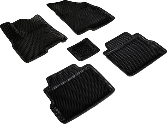 Коврики Seintex 3D EVA Соты для салона Chery Tiggo 7 Pro 2020-2026 ЧЕРНЫЕ. Артикул 98585