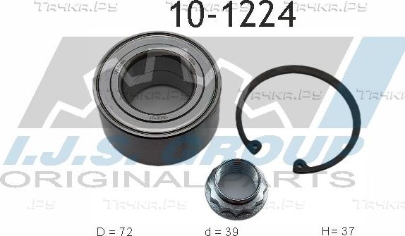 Ступичный подшипник (комплект) IJS Group Technology & Quality. Артикул 10-1224