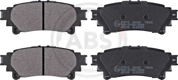 Тормозные колодки ABS. Артикул 37815