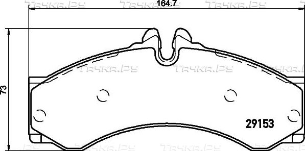 Тормозные колодки Don передние/задние для Mercedes-Benz Sprinter 904 1995-2006. Артикул PCP1712