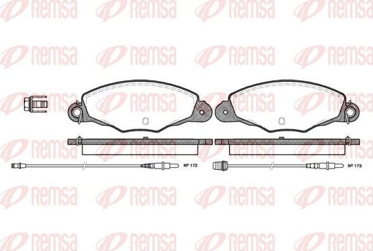 Тормозные колодки Remsa. Артикул 0659.04