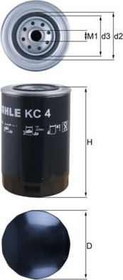 Топливный фильтр Mahle. Артикул KC 4