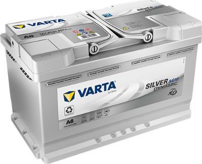 Аккумулятор Varta Silver Dynamic AGM для Vauxhall Zafira C 2013-2018. Артикул 580901080D852